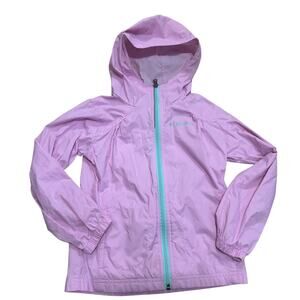 Columbia Hooded Rain Jacket parka Playground Girls Size Medium Purple